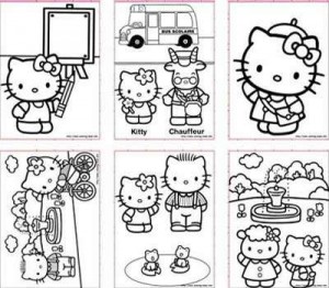 hello kitty cut out pattern