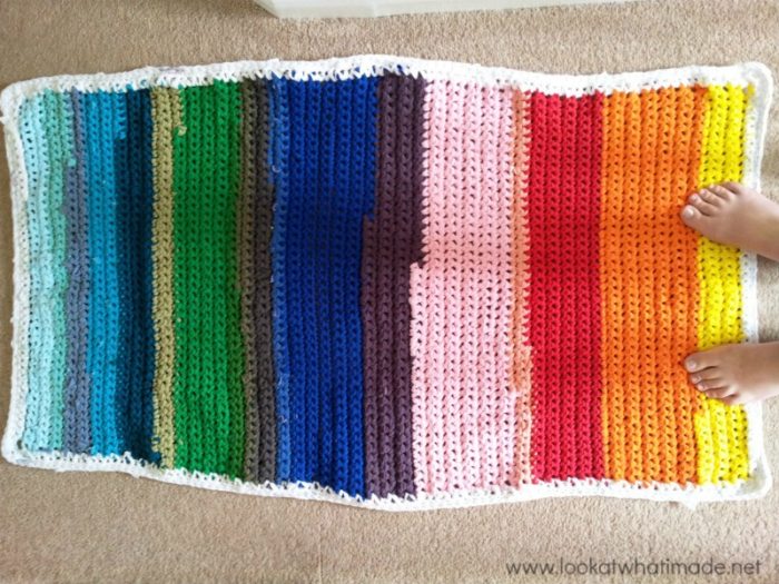 Crochet Rainbow Rag Rug Look At What I Made