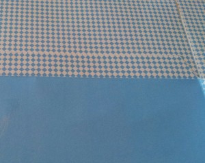 Attach tabs of upstairs floor to front wall of house Blue Paper Dollhouse