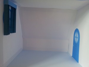 Blue Paper House Inside Bedroom Blue Paper House Inside Bedroom 300x225 Blue Paper Dollhouse