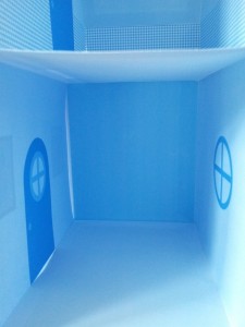 Blue Paper House Inside Kitchen Blue Paper House Inside Kitchen e1346249387703 225x300 Blue Paper Dollhouse