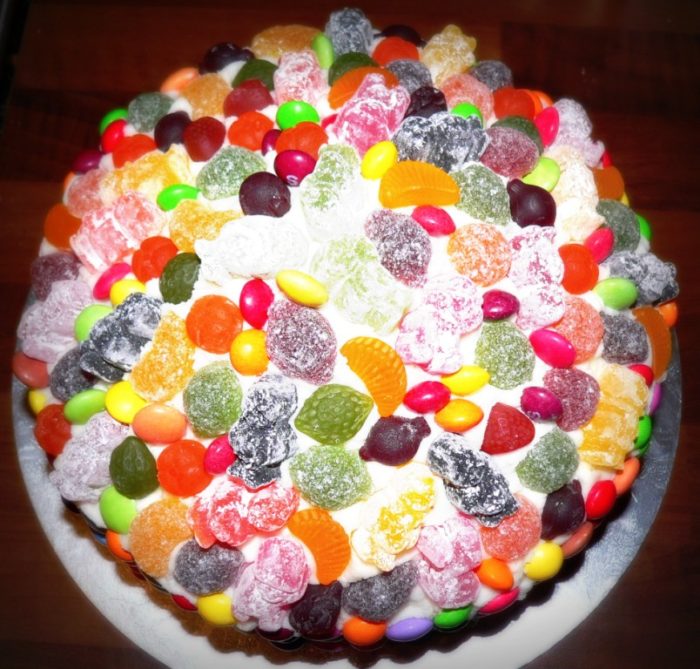 all in one rainbow cake look at what i made