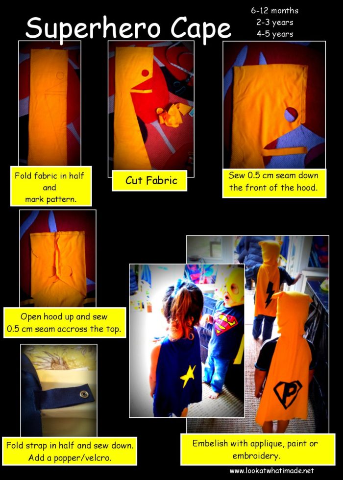 Superhero Cape Pattern ⋆ Look At What I Made