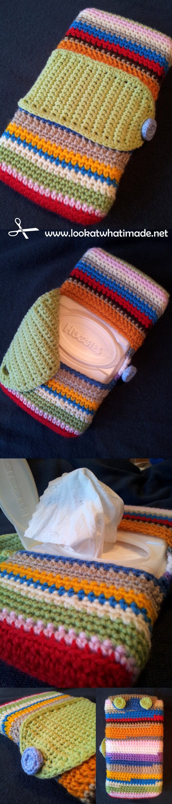 Crochet Travel Wipes Cover Tutorial Look At What I Made