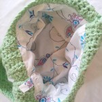 Adding a lining to a crochet bag