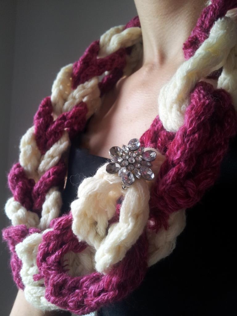 Crochet Chain Link Scarf Pattern - Look At What I Made