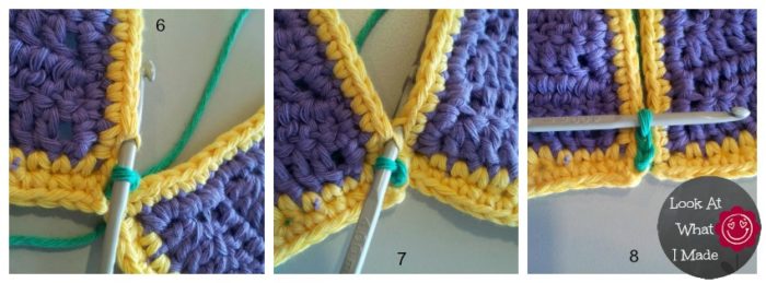 How to Join Crochet Squares - Completely Flat Zipper Method - Loo...