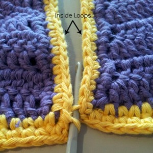 Join Crochet Squares Flat Method