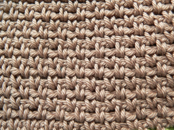 Crochet Linen Stitch Dishcloth - Look At What I Made