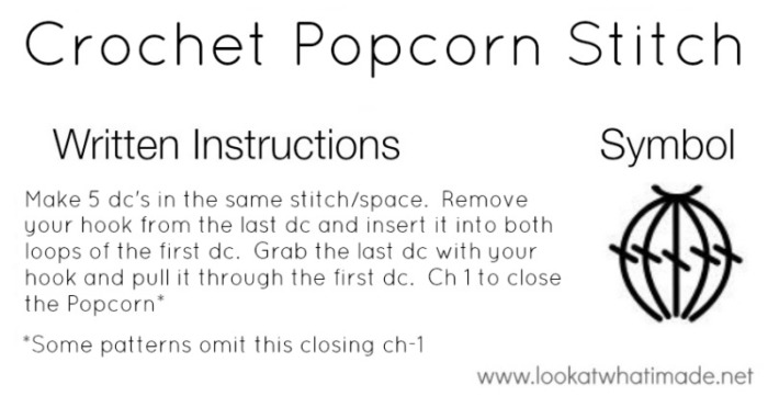 How to Crochet: Popcorn Stitch ? Look At What I Made