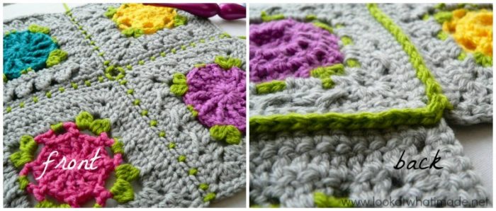 Joining Crochet Squares Part 2: (Sc, ch 1, skip 1) Join - Look At ...
