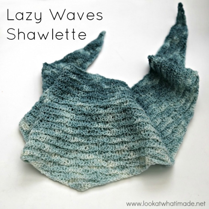 Lazy Waves Shawlette {Free Crochet Pattern} ? Look At What ...