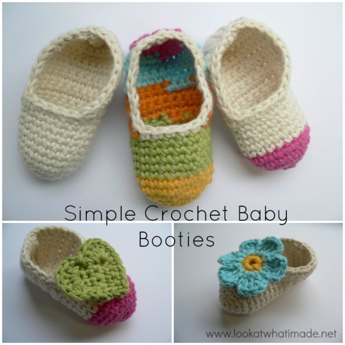Simple Crochet Baby Booties ? Look At What I Made