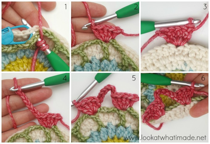 Wishing Well 12" Crochet Square Block 14 of the Moogly CAL 2016 ⋆