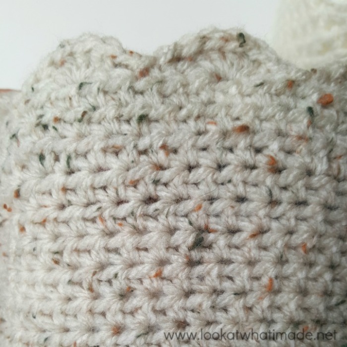 A Touch of Scallop Crochet Basket