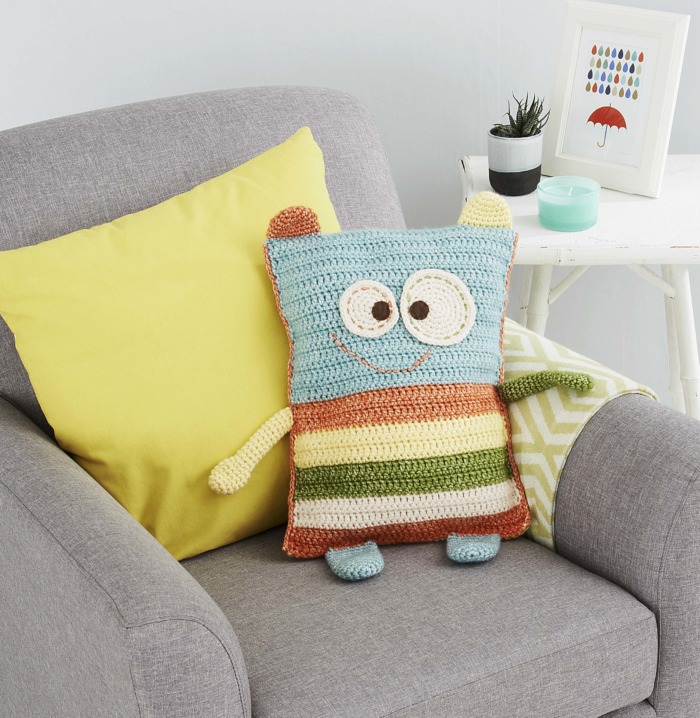 Monster Pillow Cover by Tatsiana Kupryianchyk