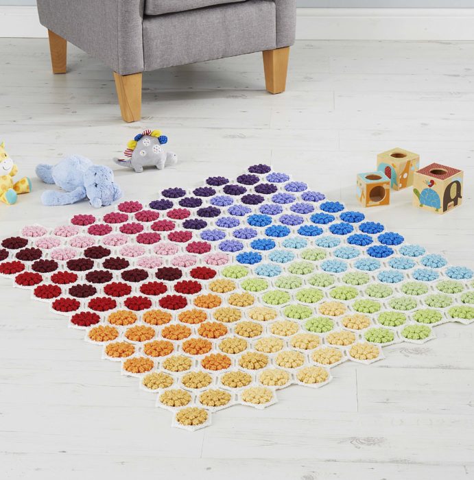 Crochet Gradient Floor Blanket Kirsten Ballering