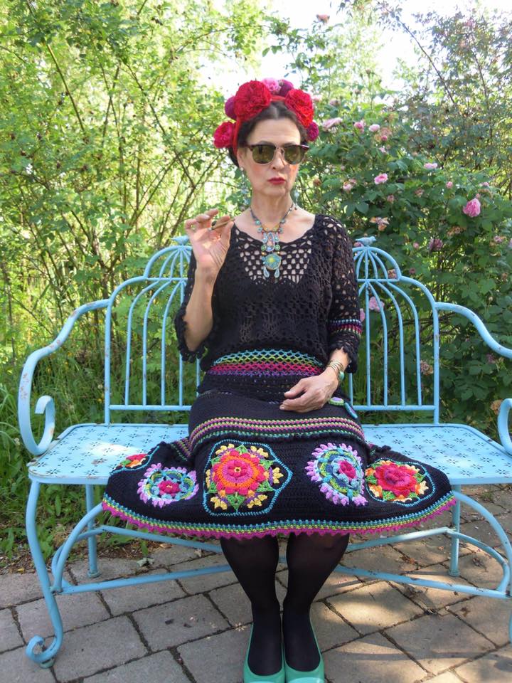 Gorgeous dress featuring Frida's Flowers